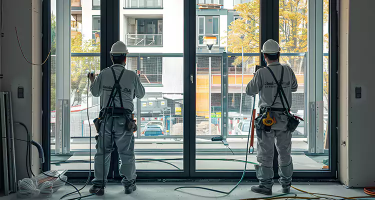 Patio Door Glass Replacement with Built-In Blinds in Fort Walton Beach, FL
