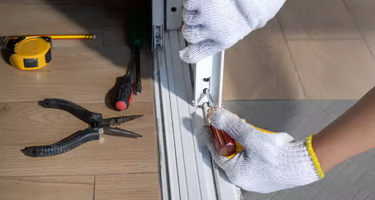 Backyard Sliding Door Track Repair in Fort Walton Beach, FL